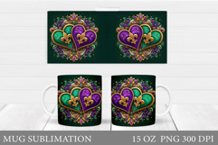 Mardi Gras Mug Design. Mardi Gras Sublimation Product Image 1