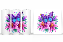 Butterfly Tumbler Sublimation. Butterfly Sublimation Product Image 2