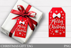 Merry Christmas Gift Tag. Christmas Gift Tag Design Product Image 1