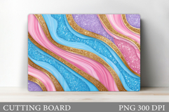 Abstraction Cutting Board Design. Abstraction Sublimation Product Image 1