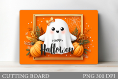 Cute Halloween Cutting Board. Cute Ghost Cutting Board Product Image 1