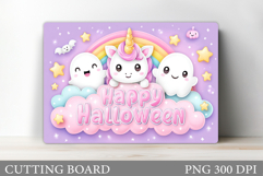 Cute Halloween Cutting Board. Cute Ghost Cutting Board Product Image 1