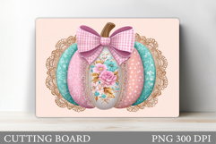 Pumpkin Cutting Board Design. Pumpkin Kitchen Cutting Board Product Image 1
