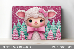 Christmas Lamb Cutting Board. Christmas Cutting Board Product Image 1