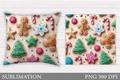 Cookie Pillow Design. Christmas Pillow Sublimation Product Image 1