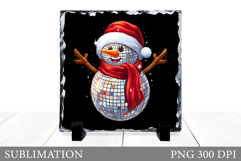 Snowman Slate Design. Cute Snowman Sublimation Product Image 1