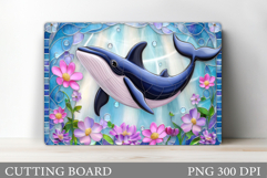 Whale Cutting Board Design. Whale Sublimation Product Image 1