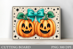 Halloween Cutting Board. Pumpkin Cutting Board Sublimation Product Image 1
