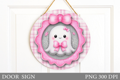 Halloween Ghost Door Sign. Halloween Door Sign Sublimation Product Image 1