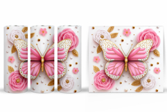 Butterflies Sublimation. Butterfly Tumbler Sublimation Product Image 2