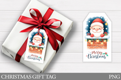 Santa Claus Gift Tag Printable. Christmas Gift Tag Design Product Image 1