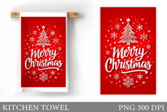 Merry Christmas Kitchen Towel. Christmas Kitchen Towel Product Image 1