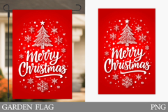 Merry Christmas Garden Flag. Christmas Garden Flag Design Product Image 1