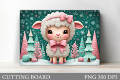 Christmas Lamb Cutting Board. Christmas Cutting Board Product Image 1