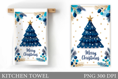 Christmas Tree Kitchen Towel. Christmas Kitchen Towel Design Product Image 1