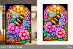 Bee Garden Flag Design. Summer Garden Flag Sublimation Product Image 1