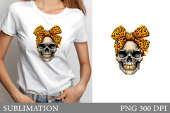 Skull Sublimation. Halloween Skull T-Shirt Design Product Image 1