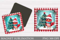 Cardinal Magnet Design. Christmas Magnet Sublimation Product Image 1