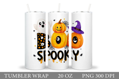 Halloween Tumbler Design. Halloween Sublimation Product Image 1