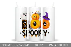 Halloween Tumbler Design. Halloween Sublimation Product Image 1