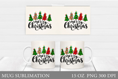Christmas Tree Mug Design. Christmas Tree Sublimation Product Image 1