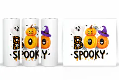 Halloween Tumbler Design. Halloween Sublimation Product Image 2