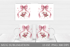 Santa Claus Mug Design. Christmas Mug Sublimation Product Image 1