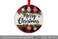 Christmas Ornament Sublimation. Winter Christmas Ornament Product Image 1