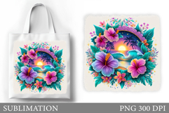 Sea Tote Bag Sublimation. Sea Sublimation Product Image 1