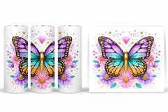 Butterfly Tumbler Sublimation. Butterfly Sublimation Product Image 2