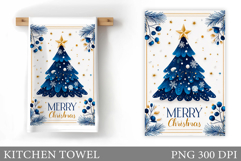 Christmas Tree Kitchen Towel. Christmas Kitchen Towel Design Product Image 1