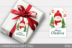 Christmas Gift Tags. Christmas Snowman Gift Tag Printable Product Image 1