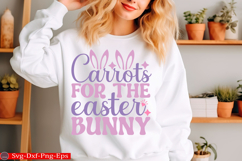 Happy Easter SVG Design Cute Easter Quotes SVG Bunny SVG Product Image 1