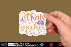 Halloween sticker Svg Design,Halloween Quotes Spooky sticker Product Image 1