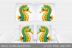 Seahorse Mug Sublimation. Seahorse Sublimation Product Image 1