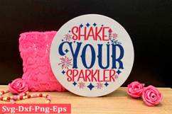 4th of July round sign svg design, Patriotics Quotes Svg, Product Image 1