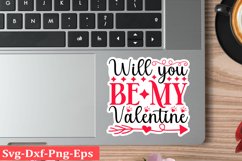 Valentine sticker SVG Design Valentine Love Sticker Svg Product Image 1