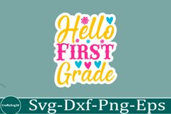 Back To School sticker svg Design School &amp; Teacher SVG Product Image 1
