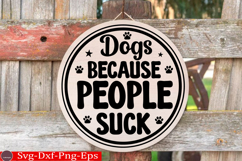 Dog Round Sign SVG Bundle Funny Dog Round Sign Dog Bundle Product Image 6