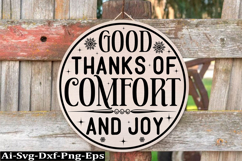Christmas Round sign Svg Design Round Sign SVG quotes Product Image 1