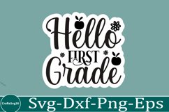 Back To School sticker svg Design School &amp; Teacher SVG Product Image 1