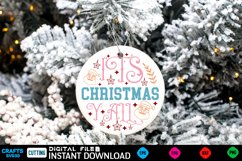 Christmas Round sign Svg design holiday quotes Svg Christmas Product Image 1