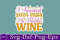 happy new year sticker Svg Bundle for Shirts 2025 New Year Product Image 6