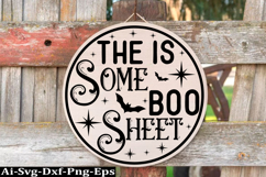 Halloween round sign svg design and Halloween quotes Product Image 1