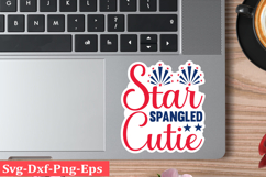 4th of July Sticker Svg Design, Patriotics Quotes Svg, Product Image 1
