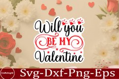 Valentine sticker SVG Bundle Design Valentine Love Sticker Product Image 6