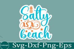 Summer sticker svg design Beach quotes Funny summer Product Image 1