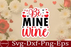 Valentine sticker SVG Design Valentine Love Sticker Svg Product Image 1