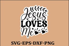 Christian Sticker Svg design and Jesus quotes Religious Svg Product Image 1