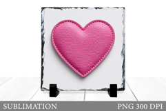 Valentines Heart Slate Design. Valentines Sublimation Product Image 1